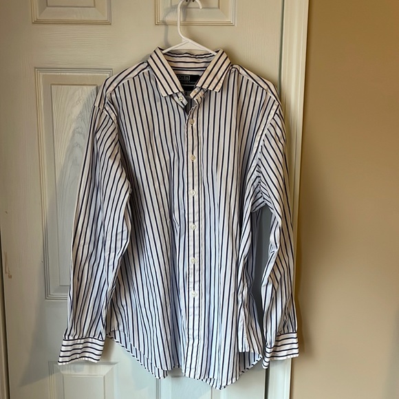Extra Large Polo Striped Button Down - Picture 1 of 4